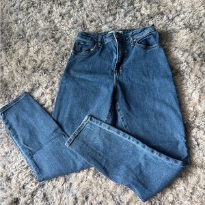 Abercrombie Curve Love 3/4 Blue Women's Jeans